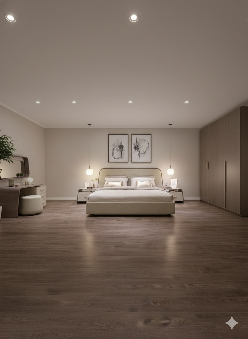 Luxurious 4-Piece Bedroom Set: Bed, 2 Side Tables, Dresser & Mirror - Fully Customizable